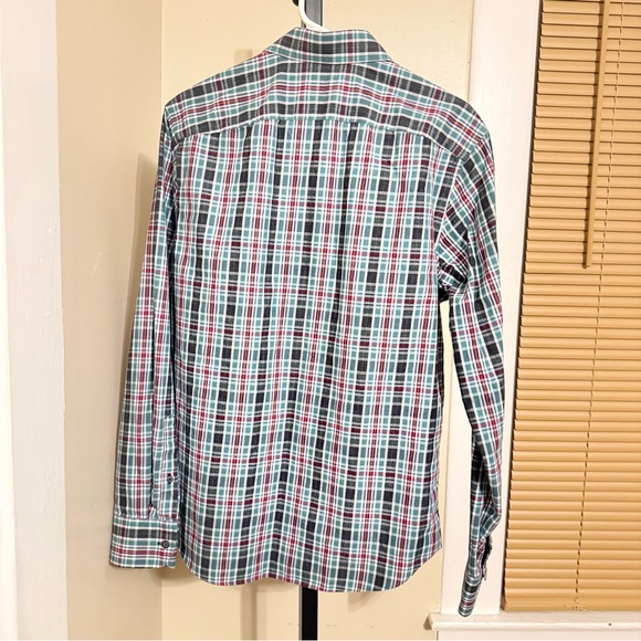 NWOT UNTUCKit Men's Green and Red Plaid Shirt - Picture 6 of 11
